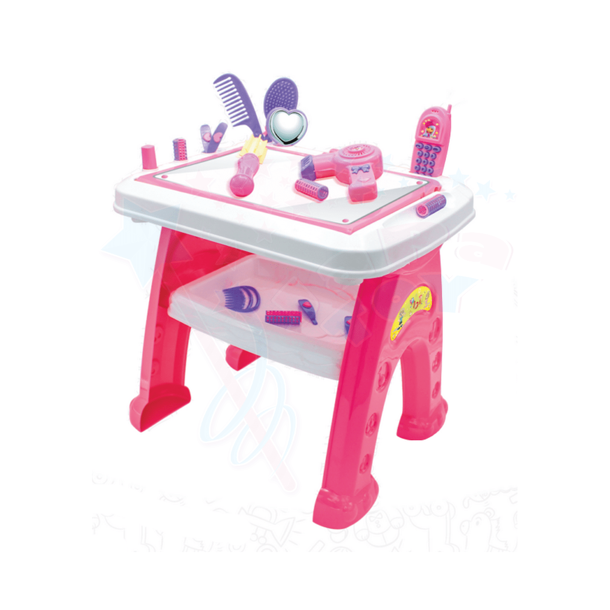 خرید اسباب بازی میز آرایشی دخترانه با صندلی - اسباب بازی جاپاتوی