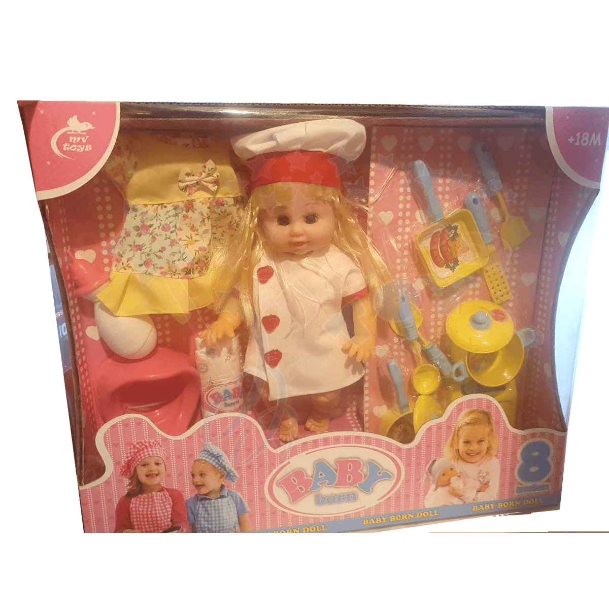 عروسک آشپزخانه بیبی بورن موزیکال - خرید عروسک بیبی بورن موزیکال