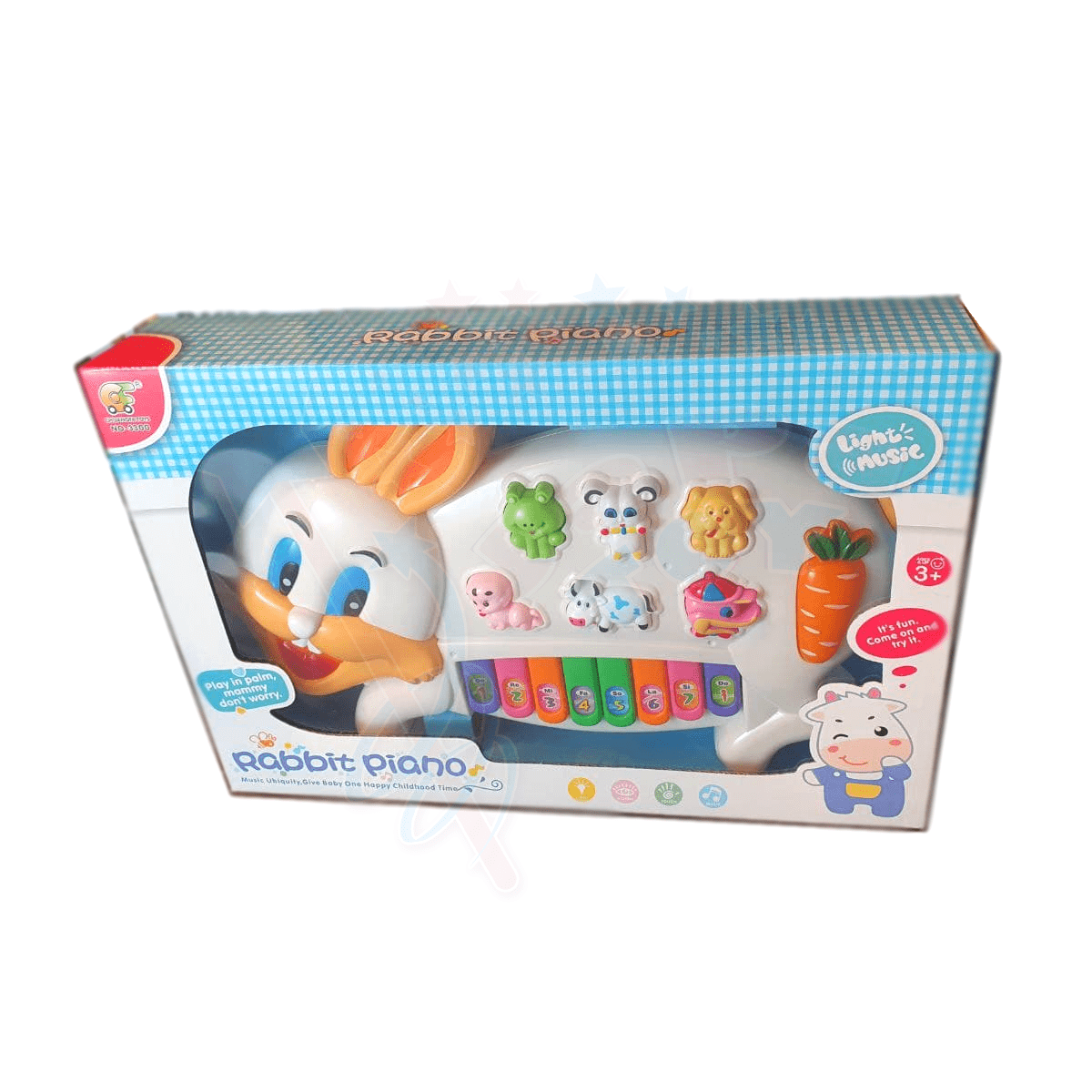 خرید اسباب بازی پیانو خرگوشی کودک فروشگاه اینترنتی اسباب بازی جاپاتوی