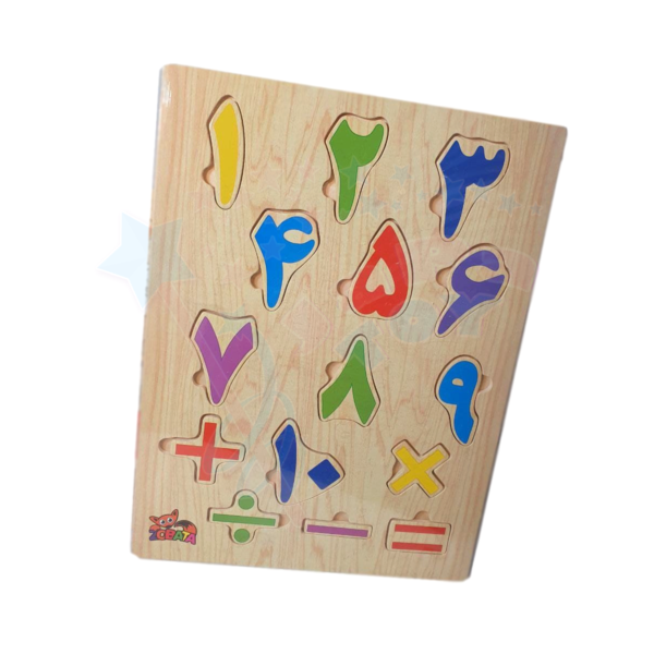 پازل چوبی حروف و اعداد کودک - اسباب بازی جاپاتوی