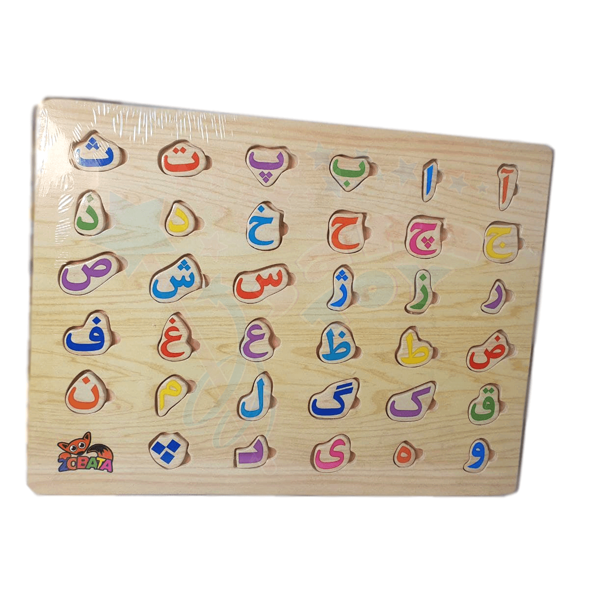 پازل چوبی حروف و اعداد کودک - اسباب بازی جاپاتوی