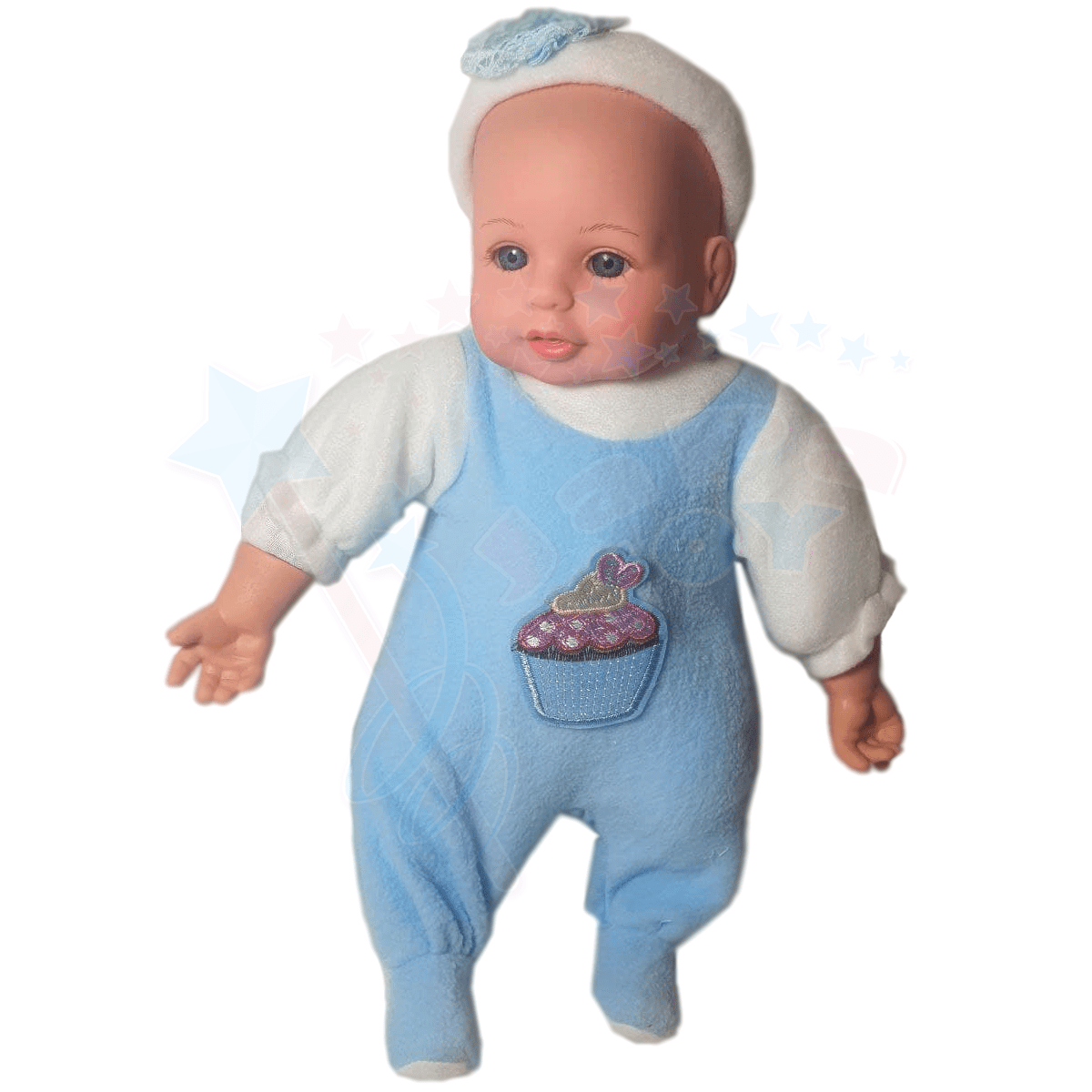 عروسک نوزاد پسر با لباس آبی