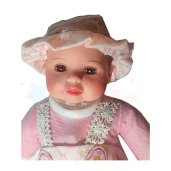 عروسک نوزاد دختر با لباس صورتی