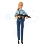 عروسک باربی دفا پلیس با اسلحه - اسباب بازی جاپاتوی