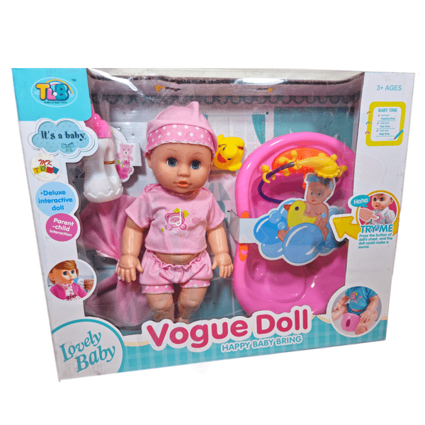خرید عروسک بیبی با وان اسباب بازی جاپاتوی