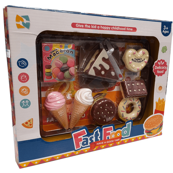 ست اسباب بازی فست فود مدل شیرینی فروشگاه آنلاین اسباب بازی جاپاتوی