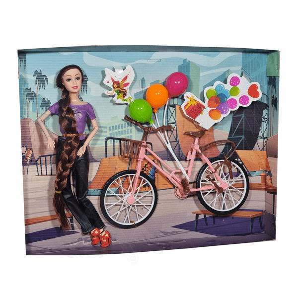 خرید عروسک باربی دوچرخه سوار اسباب بازی جاپاتوی